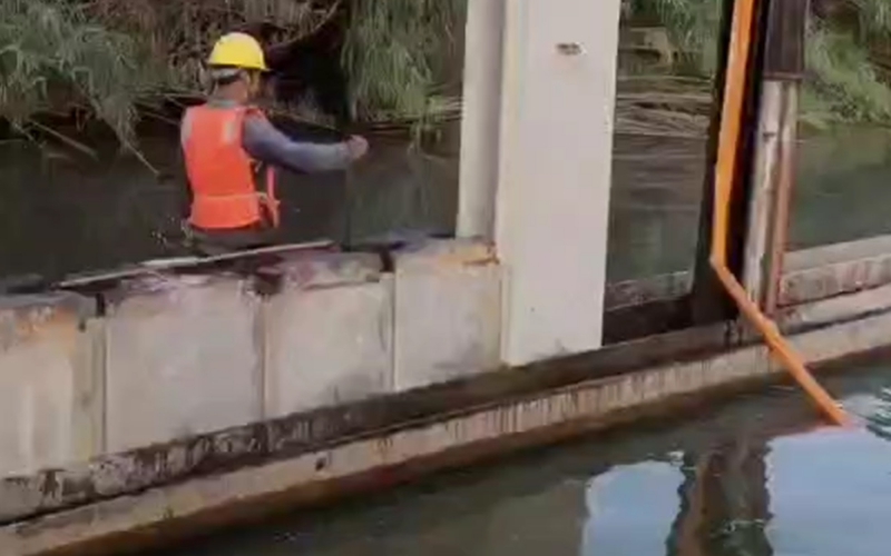 南通市海安李堡河施工現(xiàn)場